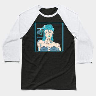 Blue Mermaid Baseball T-Shirt